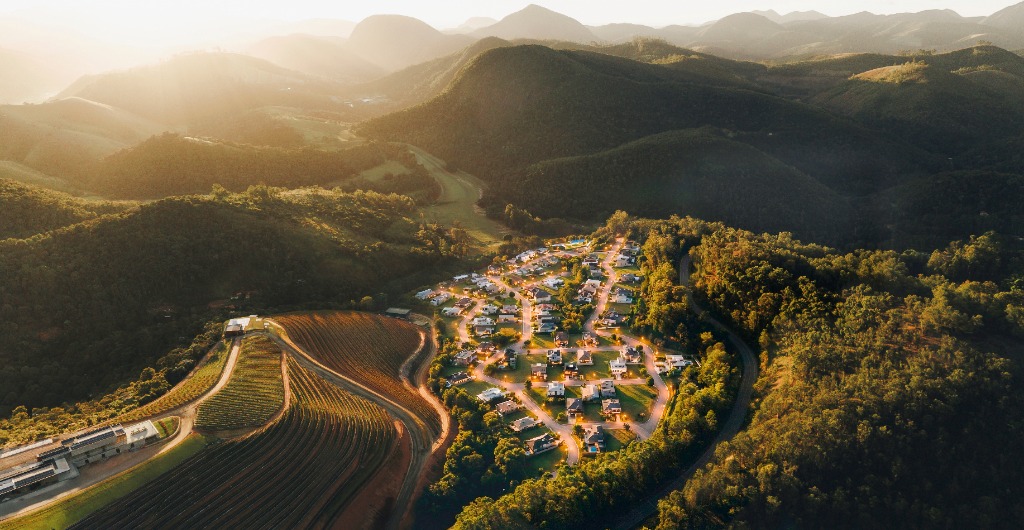 Vista aérea da vila Residencial Videiras